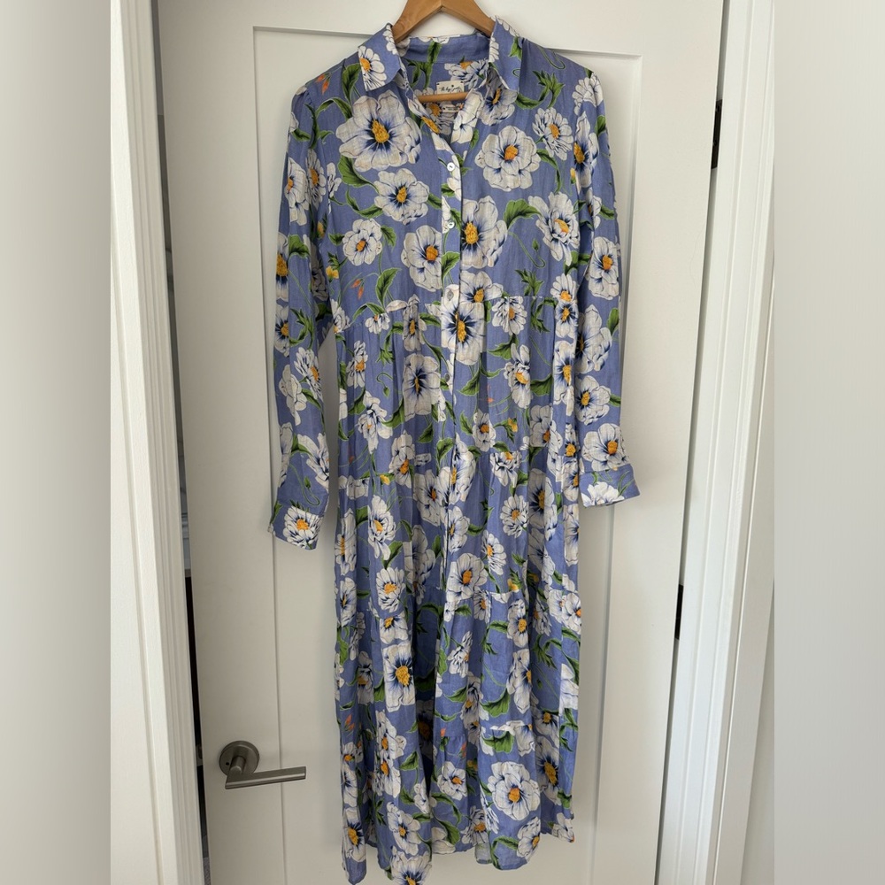 Flowy Linen Dress by The Lazy Poet